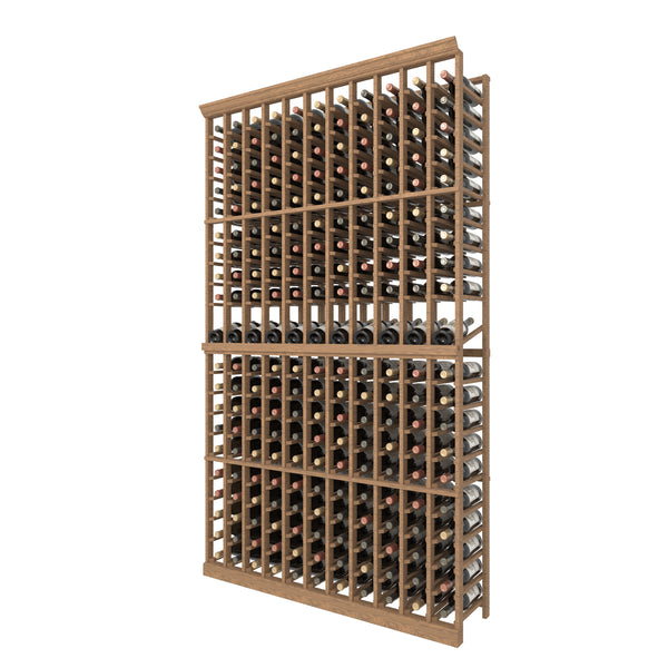 Individual Bottle Premium Wood Wine Rack, With Display Row | 11 Column
