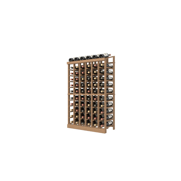 Individual bottle wood Wine Rack with a display row, 06 Column 11 rows